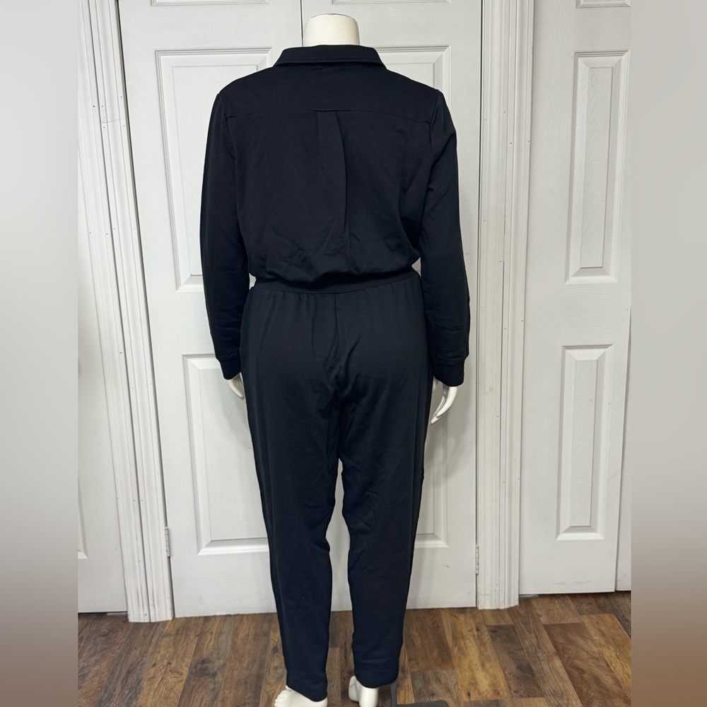 Anthropology 525 America Black Utility Jumpsuit Long Sleeve One Piece Size XL - Picture 4 of 6